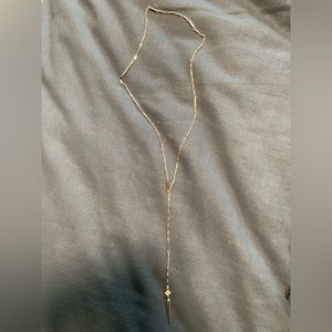 Stella & Dot long Silver necklace